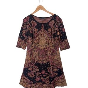 Peruvian Connection Pima Cotton Knit Sweater Dress M